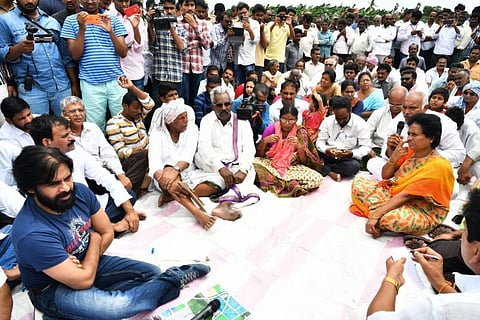 Pawan Kalyan warns of massive stir if land is taken from Amaravati farmers forcibly