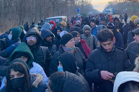 Indian students stranded at Ukraine-Poland border