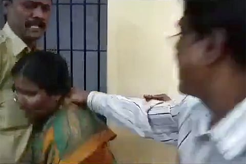 Bengaluru cops caught on camera assaulting woman, shoving her out of police station