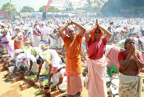 Lakhs of women take part in Attukal Pongala festival in Kerala