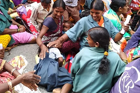 ‘No money for food, rent, basic necessities’: Hundreds of pourakarmikas protest in B’luru