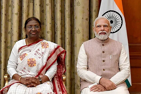 President Droupadi Murmu and Prime Minister Narendra Modi