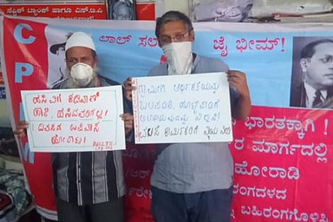 Activists in Karnataka observe hunger strike demanding action plan for migrant workers