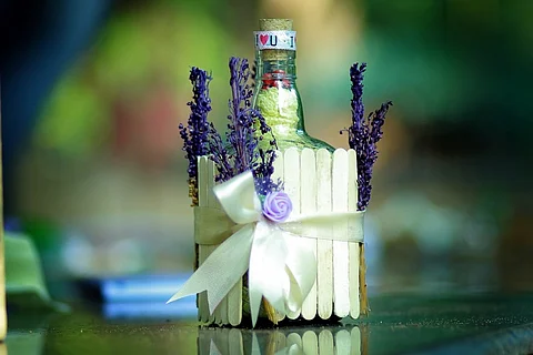 Meet the Kerala student who turns bottles discarded at Ashtamudi Lake into art