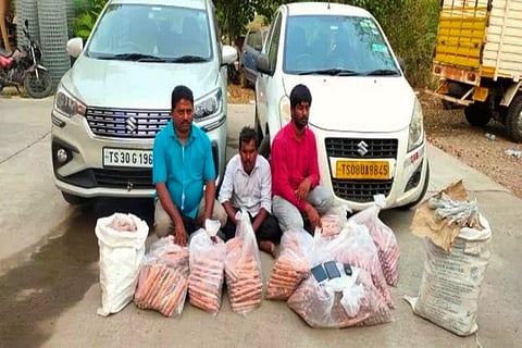 1600 gelatin sticks, 1800 detonators seized near Hyderabad, three arrested