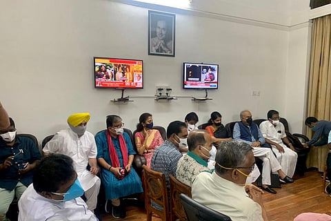 Opposition leaders meet over Pegasus issue