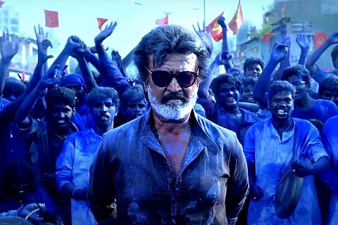 Rajinikanth in a still from Pa Ranjith's Kaala