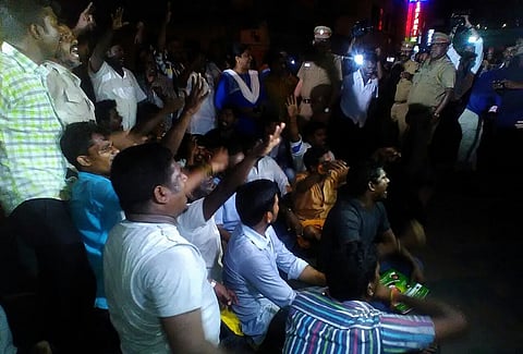 As Ramkumar's body lay in a mortuary, emotions run high outside