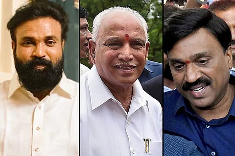 Sriraamulu, Yediyurappa and Janardhana Reddy