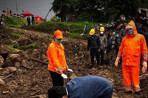 Rescue work during Idukki landslide