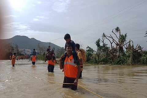 Jagan directed the authorities to be empathetic towards the public in the cyclone-affected areas and provide basic food supplies for the affected people.