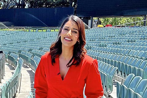 Sports anchor Sanjana Ganesan