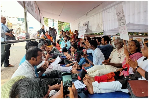 Protesters sit on indefinite strike in T’puram in solidarity with Shaheen Bagh stir