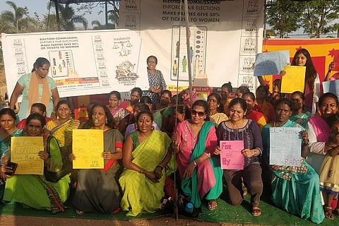 ‘Make parties give 50% tickets to women’ demands political collective in B’luru