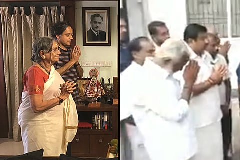 T’puram candidates Shashi Tharoor and Kummanam begin counting day with prayers