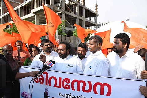 Shiv Sena leader who caned couples in Kochi, was arrested in 2014 for sexual harassment 