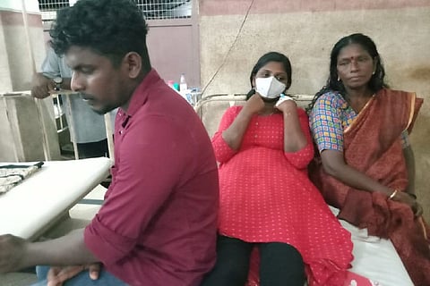 Kerala Dalit colony residents Shruthi and her family in hospital
