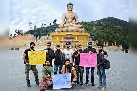 Kerala bikers say sorry to Bhutan for Indian tourist who climbed sacred structure