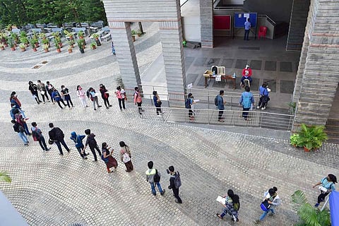 Students in campus