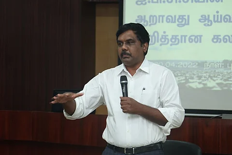 Sundarrajan, a member of Poovulagin Nanbargal
