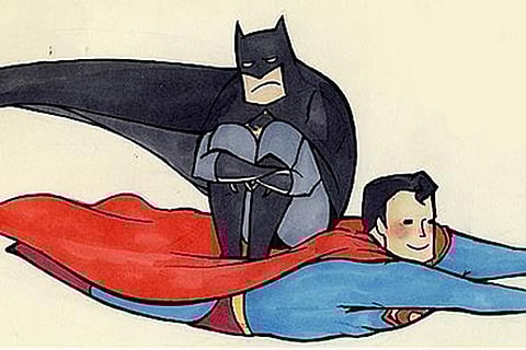 Batman hitches ride with Superman, as outrage builds over soaring fuel prices