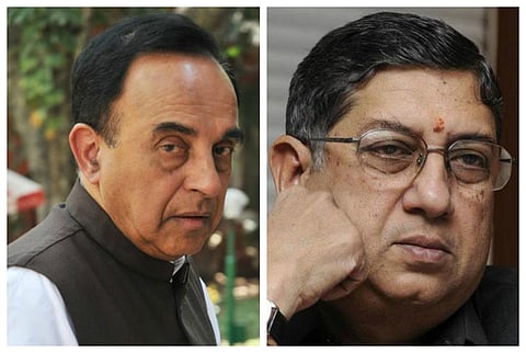 Subramanian Swamy says his investigation shows Dawood targeting N Srinivasan