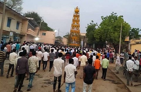 Lockdown violation: 5 held in Kalaburagi for holding chariot festival at local temple