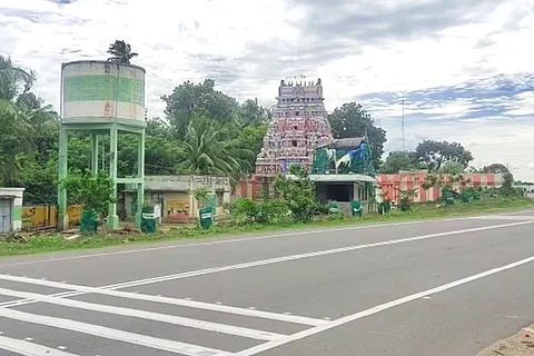 A view of the Thiruchenthurai village