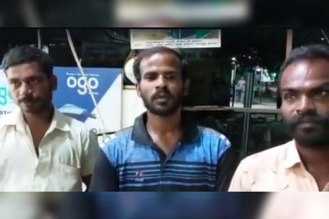 Three men who were tortured by ASP Balveer Singh