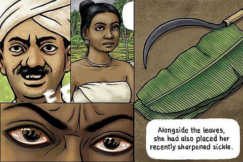 Nangeli's tale: This graphic tells the story of Kerala woman who cut off her breasts in protest