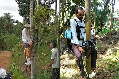 Watch: This 'scooter' can climb arecanut trees in 30 seconds