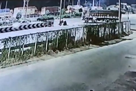 Hyd vet case: CCTV footage shows truck which had victim's body leaving toll plaza