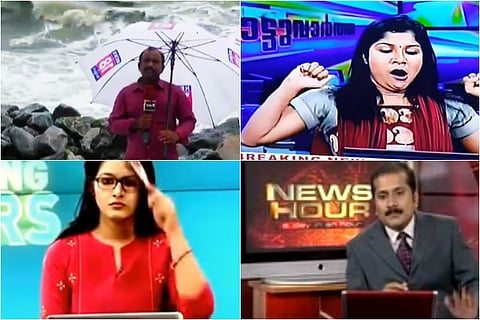 Watch: Mixing up lines to yawning on cam, hilarious bloopers of Malayalam news anchors