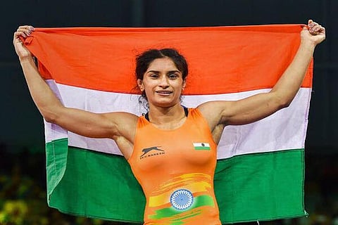 Phogat wins gold as Indians shine in rowing, hockey and shooting on Day 2
