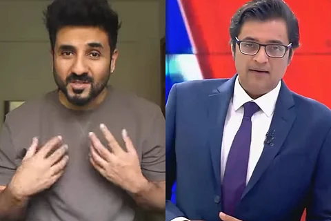 Vir Das and Arnab Goswami