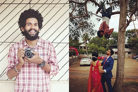 Seen viral video of photographer hanging upside down from tree? Meet Vishnu from Kerala