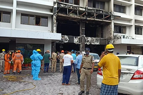 Fire accident at COVID19 care center