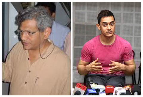 Don't threaten Aamir for speaking the truth says Sitaram Yechury