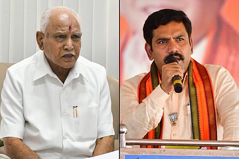 Former Karnataka CM Yediyurappa and his son Vijayendra