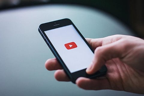 YouTube app on phone