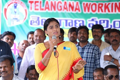 YSR Telangana Party chief YS Sharmila