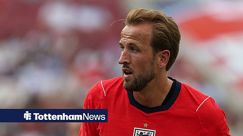 Harry Kane in international friendly action for England against New Zealand