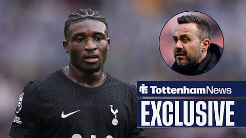 Tottenham star Mohammed Kudus and Roberto De Zerbi