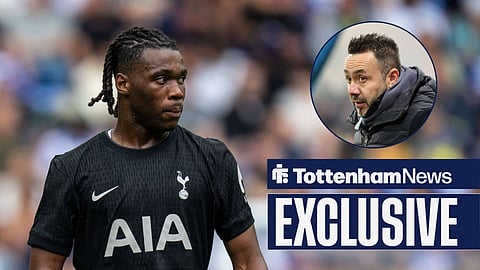 Tottenham star Destiny Udogie and Roberto De Zerbi