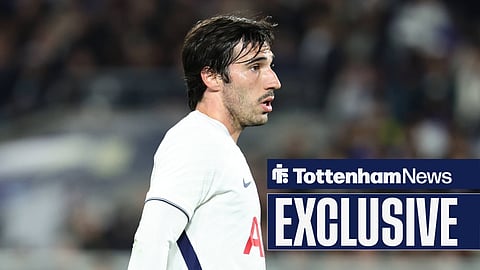 Sandro Tonali in action for Tottenham