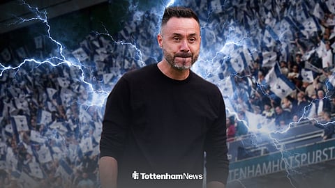 Roberto De Zerbi ahead of lightning storms at Tottenham Hotspur Stadium