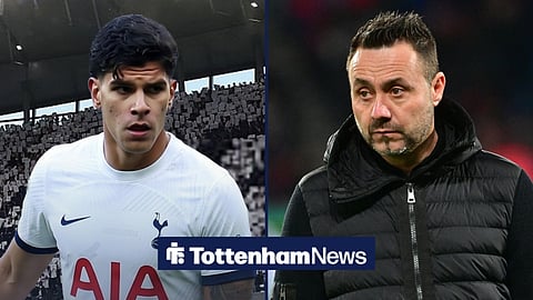 Tottenham ace Mateus Fernandes and Roberto De Zerbi