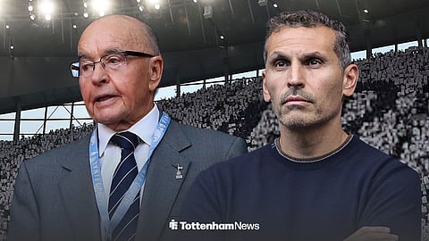 Joe Lewis and Khaldoon looking ahead at Tottenham Hotspur Stadium