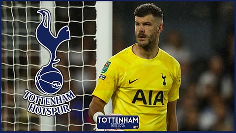 Tottenham keeper Fraser Forster in action