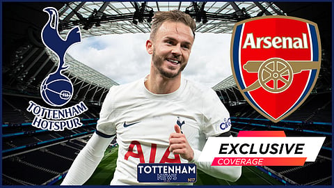 James Maddison struggled to make an impact for Tottenham against Arsenal